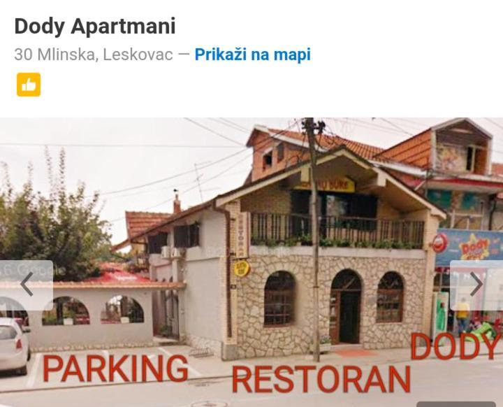 Dody Apartmani Leskovac  Zewnętrze zdjęcie